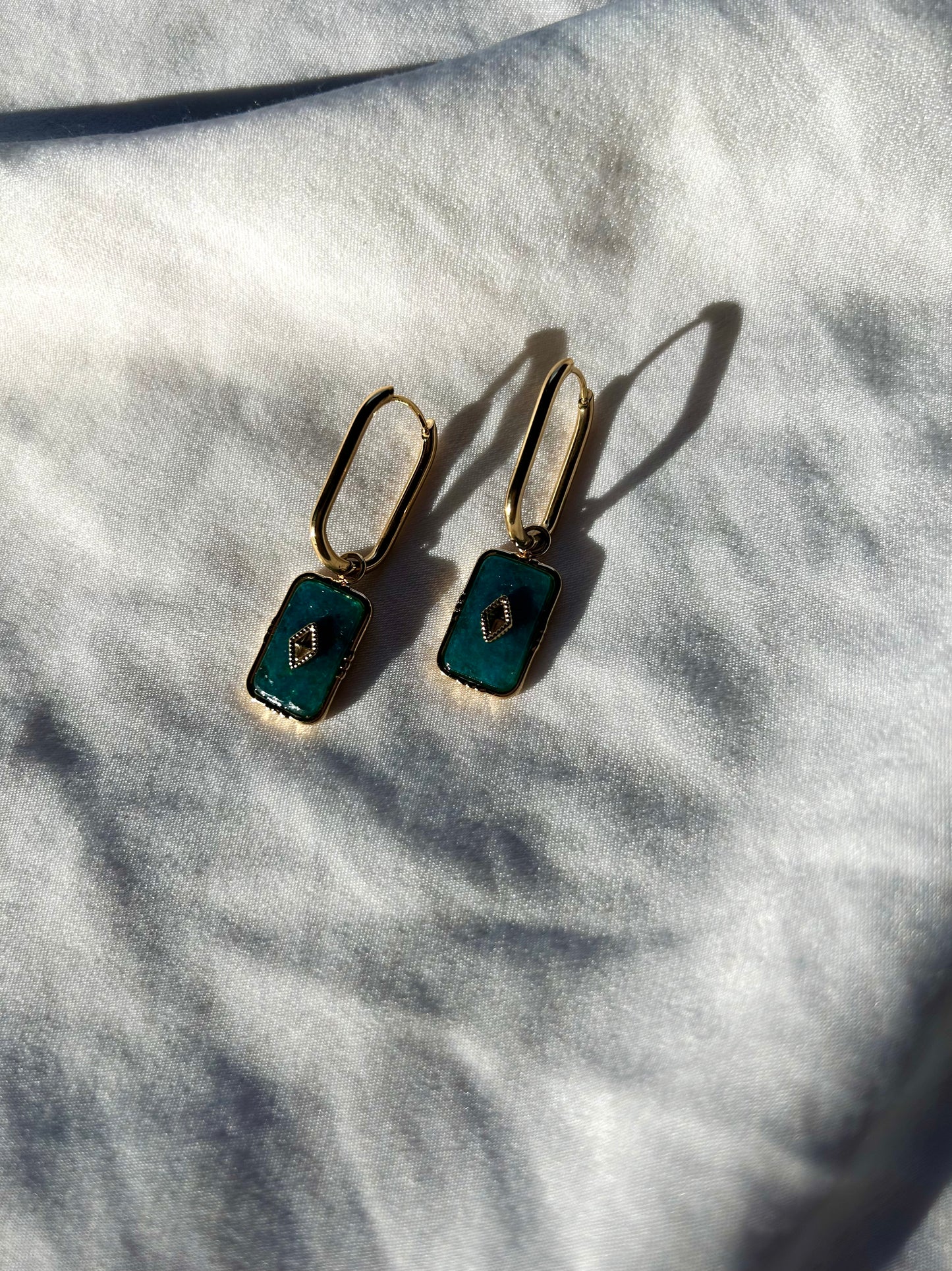 Rosalyna Hoop Earring - Apatite