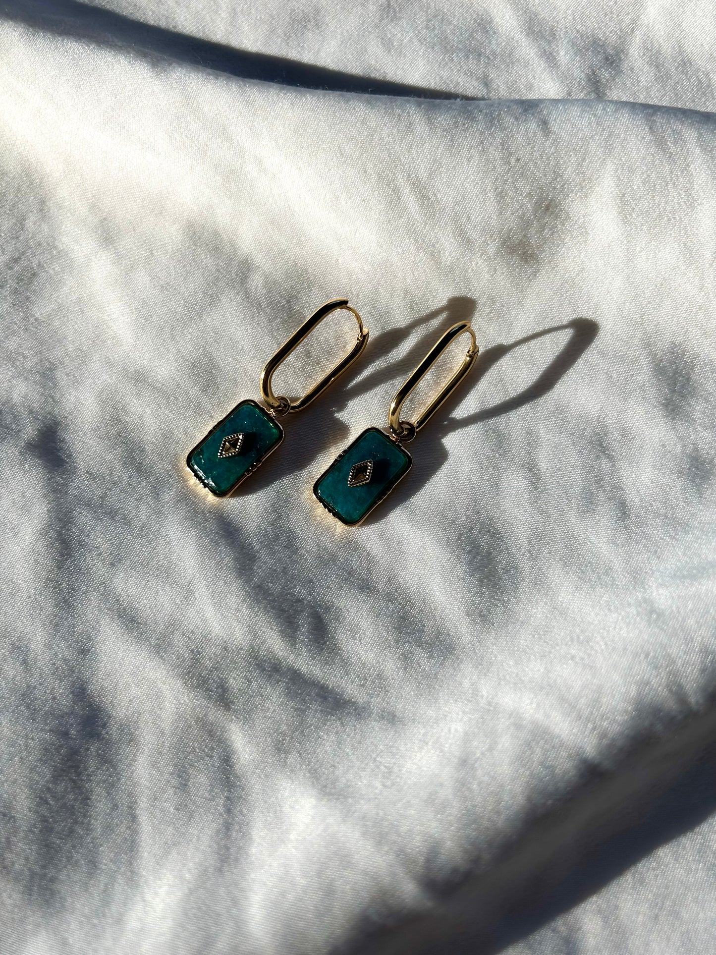 Rosalyna Hoop Earring - Apatite