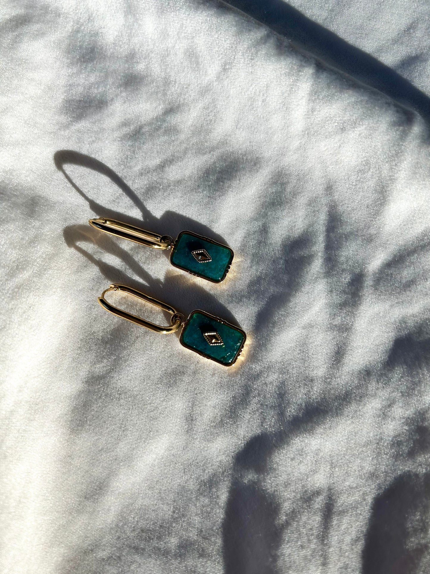 Rosalyna Hoop Earring - Apatite