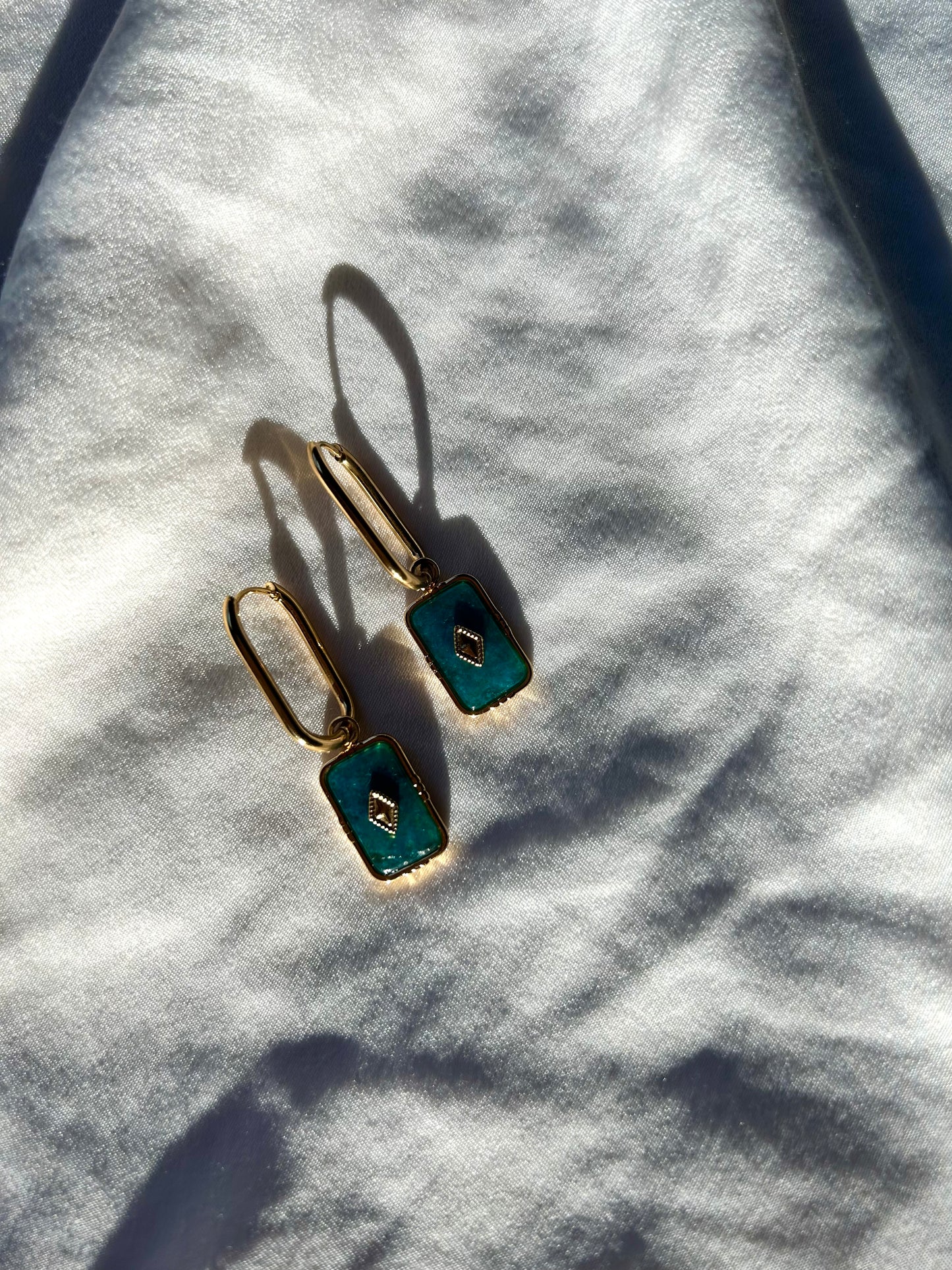 Rosalyna Hoop Earring - Apatite