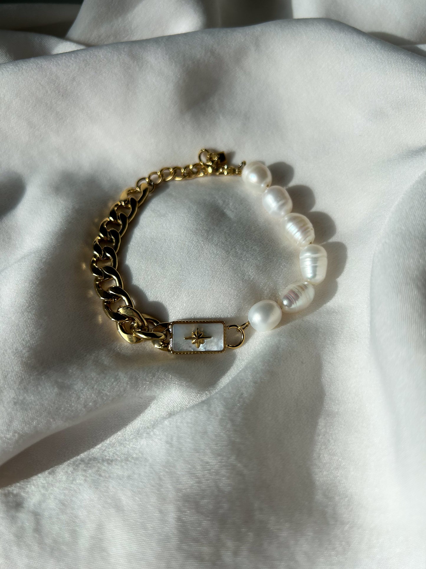 Golden Pearl Bracelet