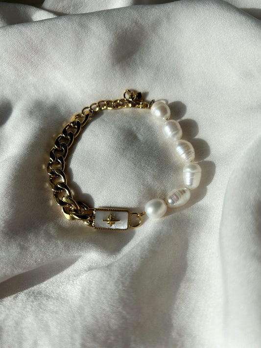 Golden Pearl Bracelet