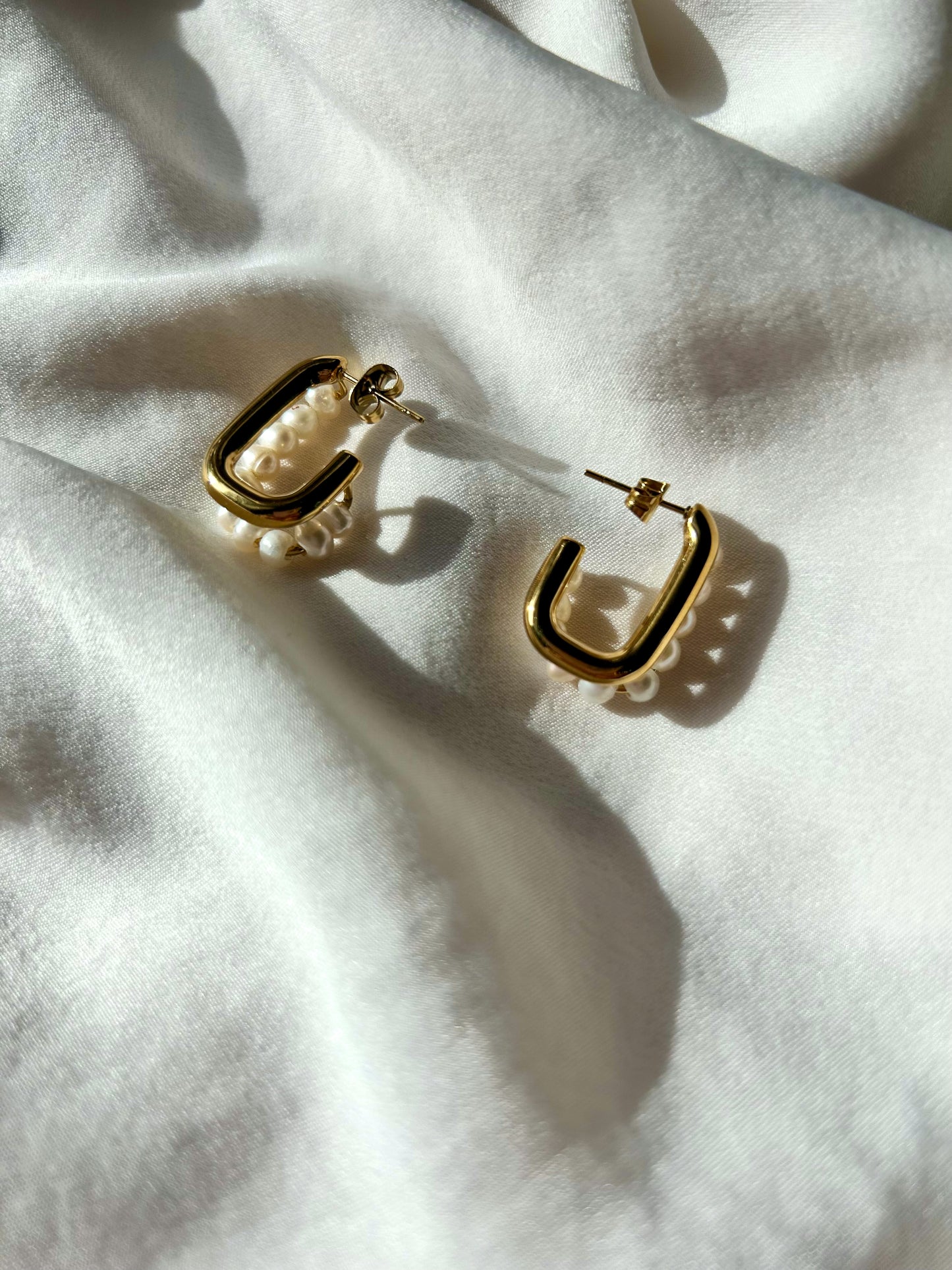 Mathilde Golden Hoop Earrings