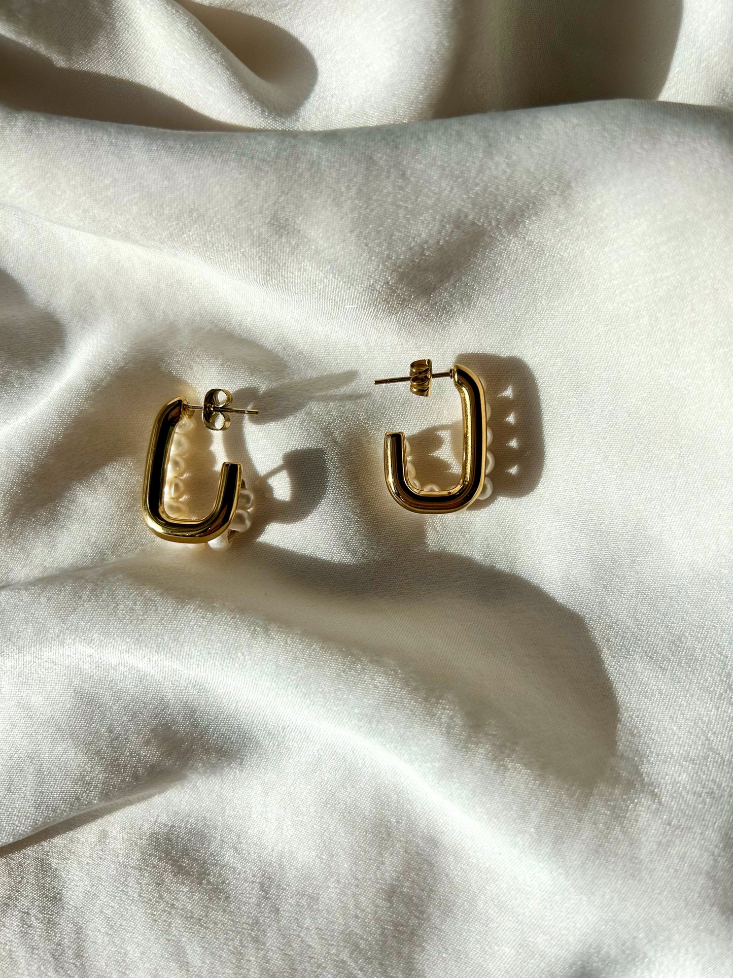 Mathilde Golden Hoop Earrings