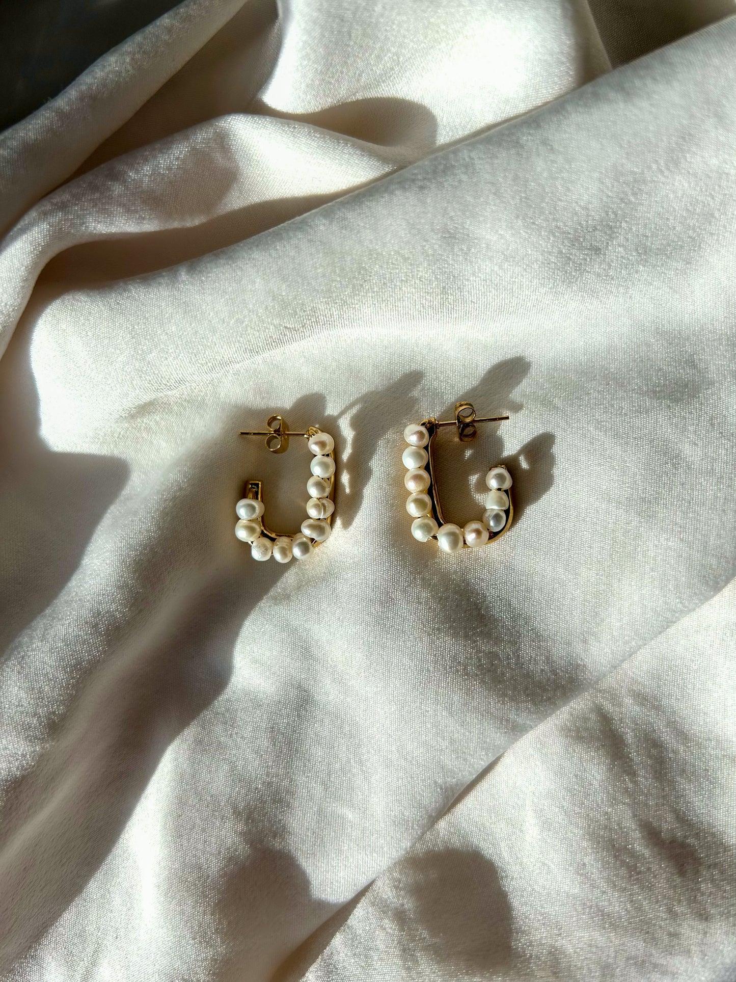 Mathilde Golden Hoop Earrings