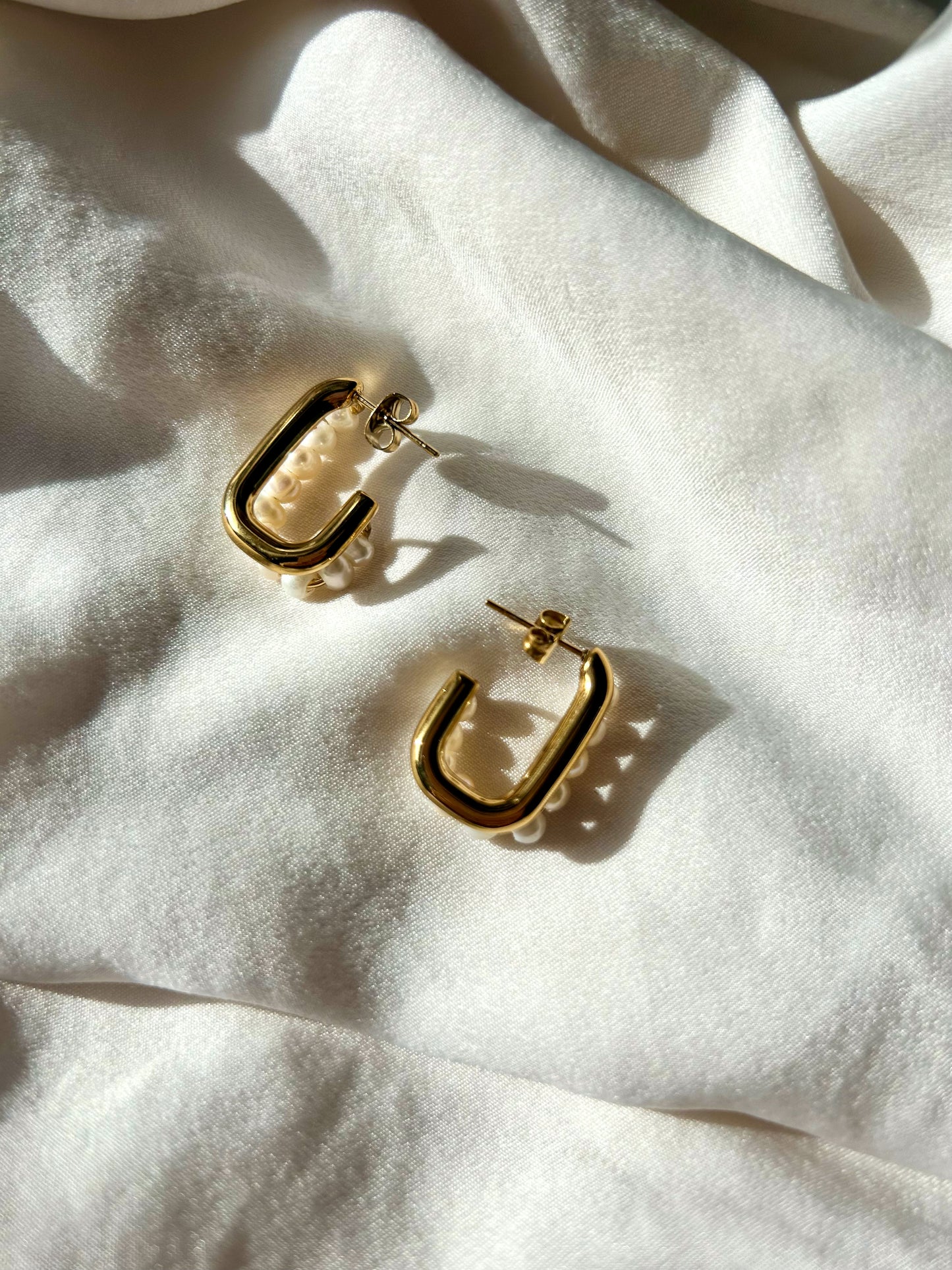 Mathilde Golden Hoop Earrings